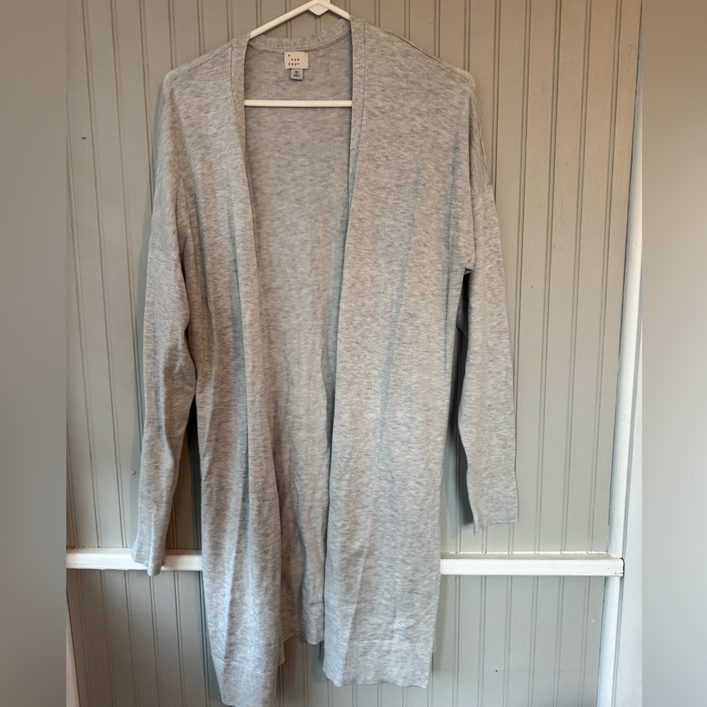 a new day Heather Gray long Women's Cardigan